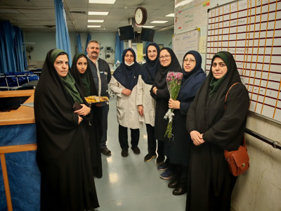 بازدید و تبریک روز پرستار توسط خیریه آبشار عاطفه‌ها