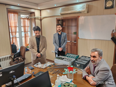 حضور نماینده شرکت آذین طب سلامت رازی در مرکز