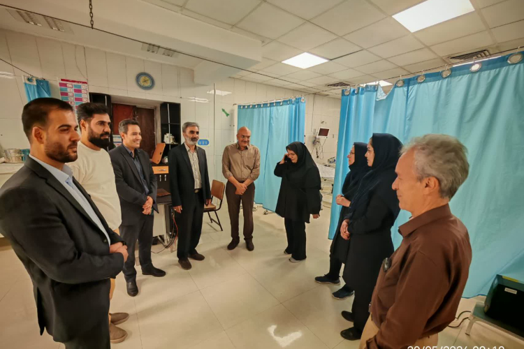 Field visit of the new hospital director to various departments