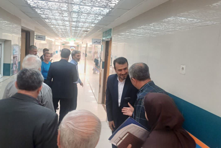 جلسه خیرین بیمارستان با ریاست و بازدید از بخش اورژانس