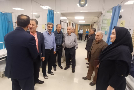 جلسه خیرین بیمارستان با ریاست و بازدید از بخش اورژانس