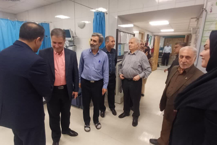 جلسه خیرین بیمارستان با ریاست و بازدید از بخش اورژانس