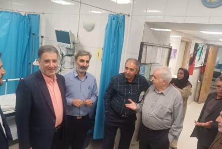 جلسه خیرین بیمارستان با ریاست و بازدید از بخش اورژانس
