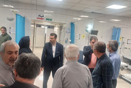 جلسه خیرین بیمارستان با ریاست و بازدید از بخش اورژانس