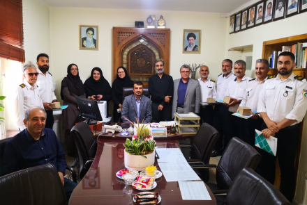تقدیر واحد حراست بیمارستان به مناسبت روز ملی حراست