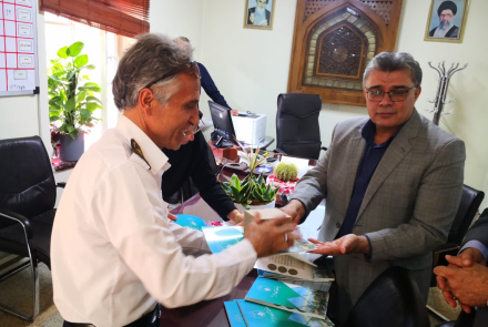 تقدیر واحد حراست بیمارستان به مناسبت روز ملی حراست