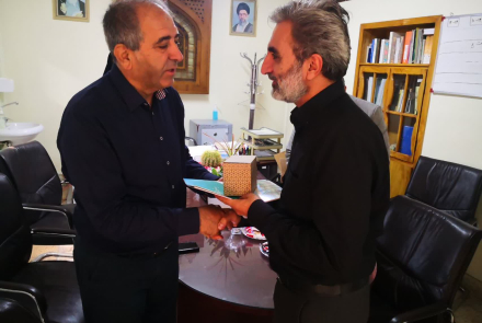 تقدیر واحد حراست بیمارستان به مناسبت روز ملی حراست