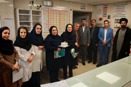 گرامیداشت روز پرستار با حضور تیم مدیریتی بیمارستان عیسی بن مریم (ع)