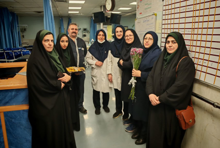 بازدید و تبریک روز پرستار توسط خیریه آبشار عاطفه‌ها