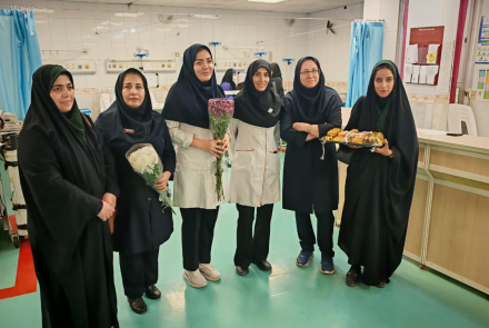 بازدید و تبریک روز پرستار توسط خیریه آبشار عاطفه‌ها