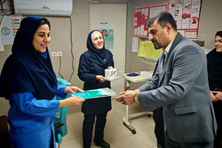 گرامیداشت روز پرستار با حضور تیم مدیریتی بیمارستان عیسی بن مریم (ع)