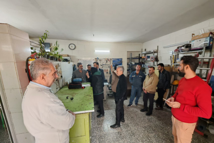 Facility contractor visit