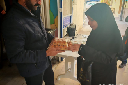 برپایی ایستگاه صلواتی به مناسبت اعیاد شعباینه