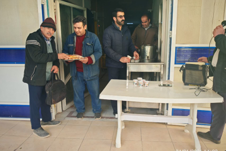 برپایی ایستگاه صلواتی به مناسبت اعیاد شعباینه