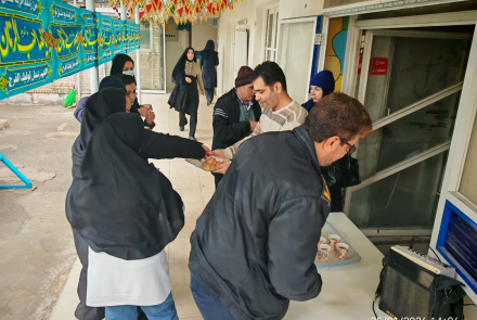 برپایی ایستگاه صلواتی به مناسبت اعیاد شعباینه