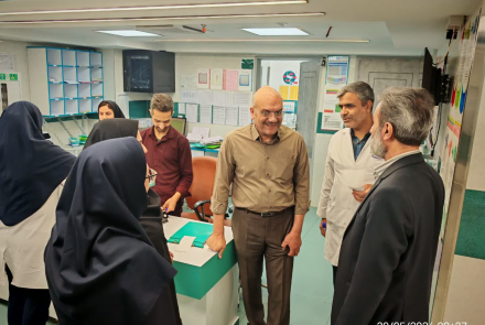 Field visit of the new hospital director to various departments