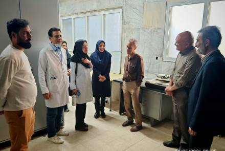 Field visit of the new hospital director to various departments