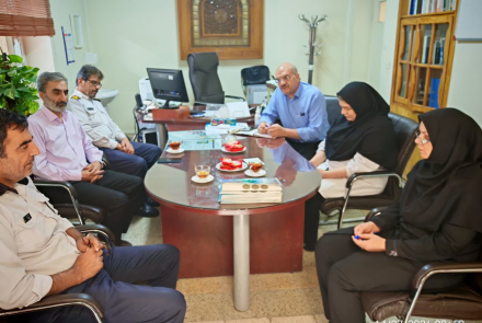 Management team meeting with the Entezamat complexManagement team meeting with the Entezamat complex