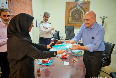 Management team meeting with the Entezamat complex