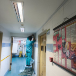 Installation and setup of the operating room paging network.